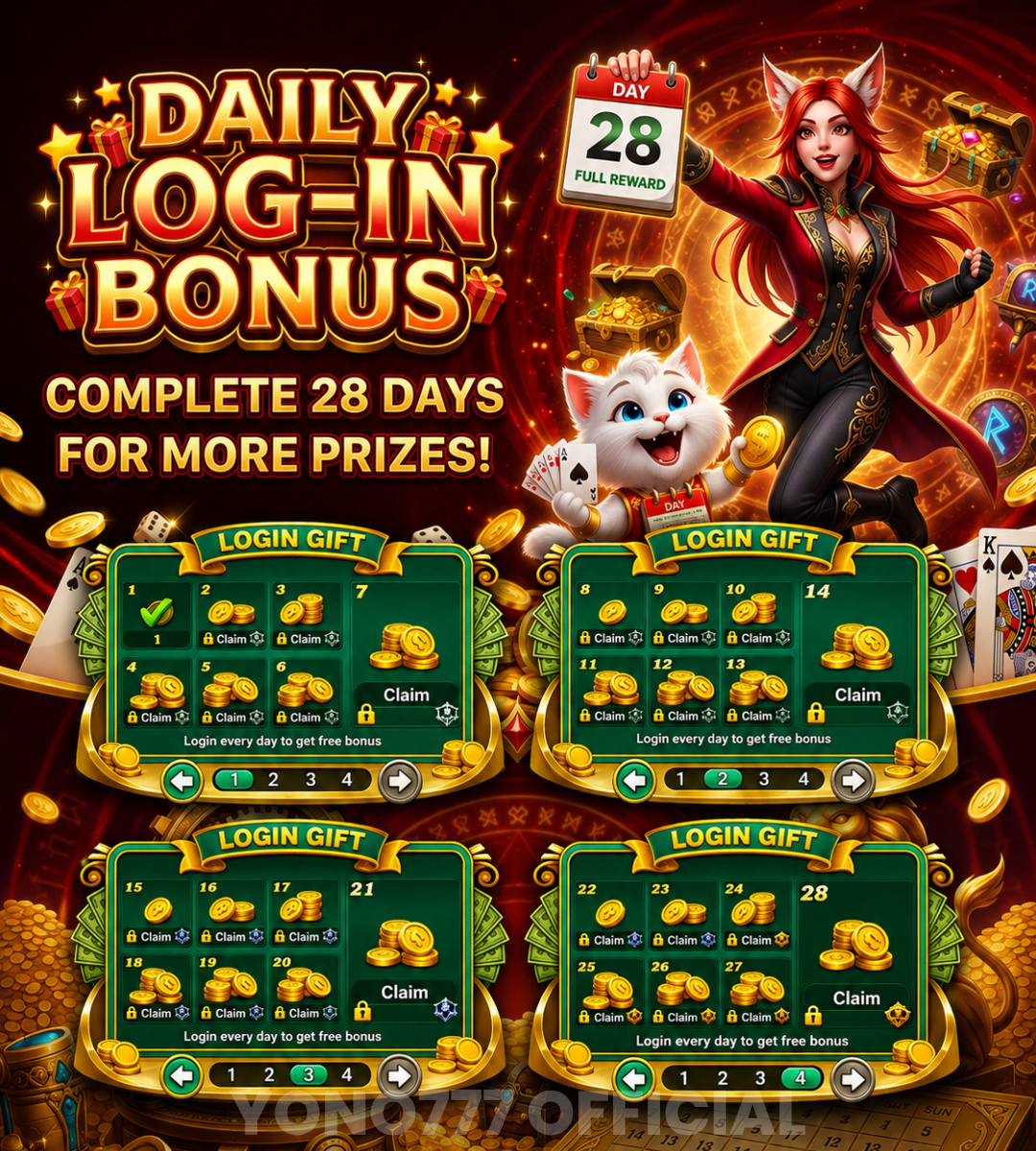 Daily login poster