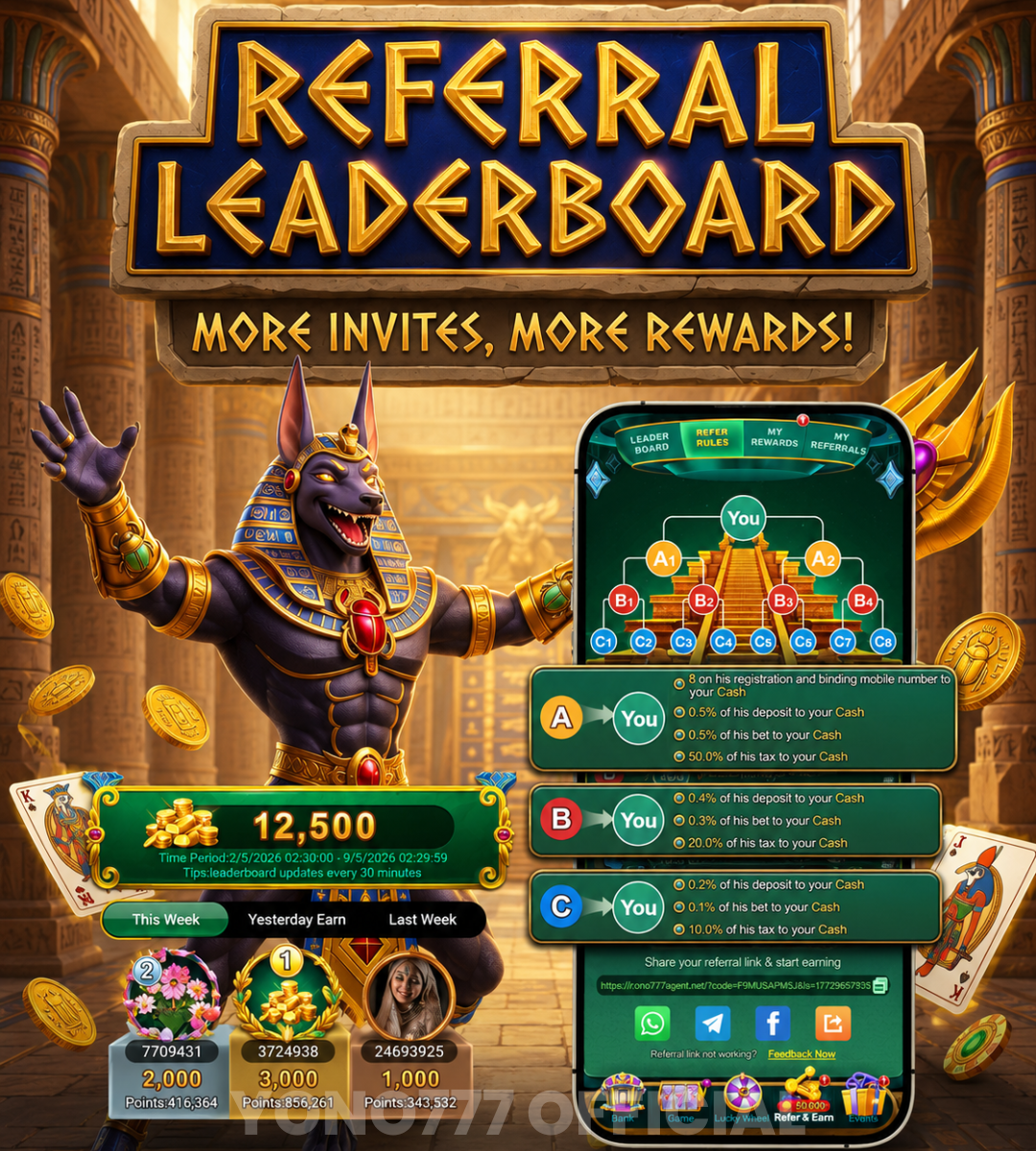 Referral rewards poster